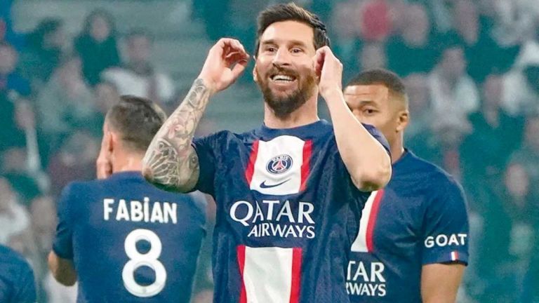 Golazo De Lionel Messi Psg Le Ganó A Olympique De Lyon Y Es El único Líder De La Ligue 1 El 8748