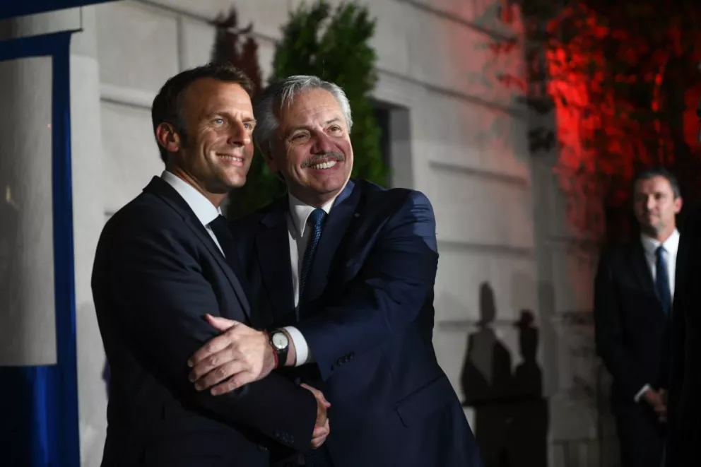Alberto Fernández se reunió con Emmanuel Macron