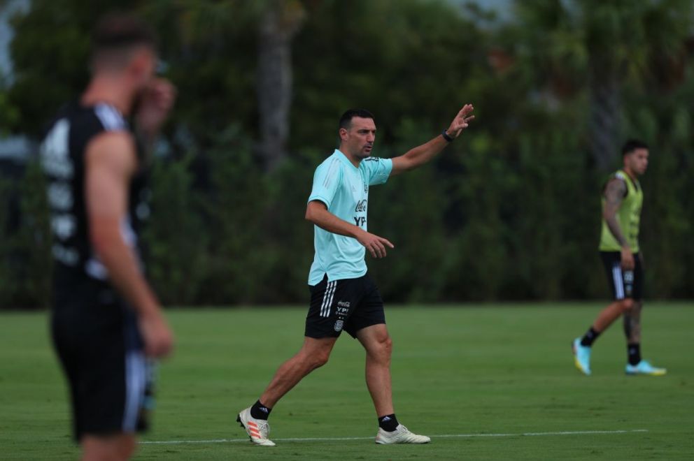 La Selección Argentina volvió a entrenarse pensando en Honduras