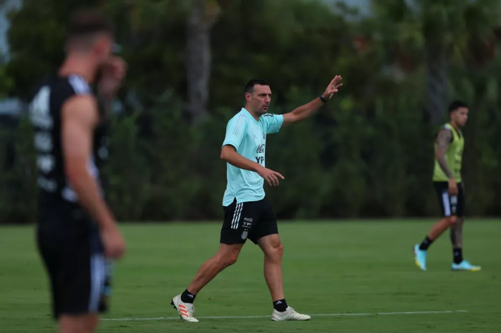 La Selección Argentina volvió a entrenarse pensando en Honduras