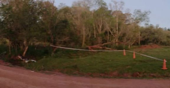 Motociclista falleció tras despistar en el paraje La Invernada de Cerro Corá