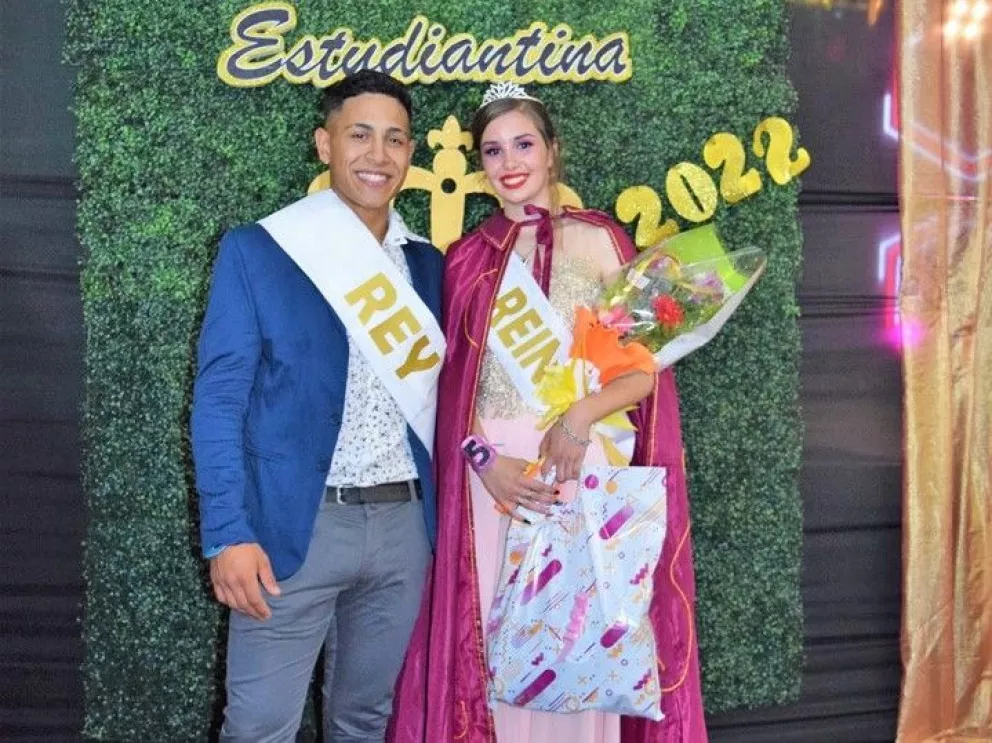 Adriana Viera y Pablo Dallabrida, flamantes reyes de los estudiantes de Campo Viera