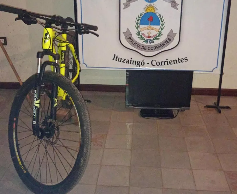 La Policía recuperó varios elementos robados en Ituzaingó