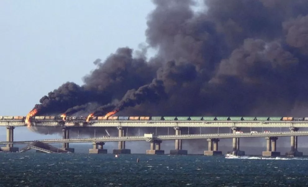 Rusia detuvo a ocho sospechosos por la explosión en el puente de Crimea