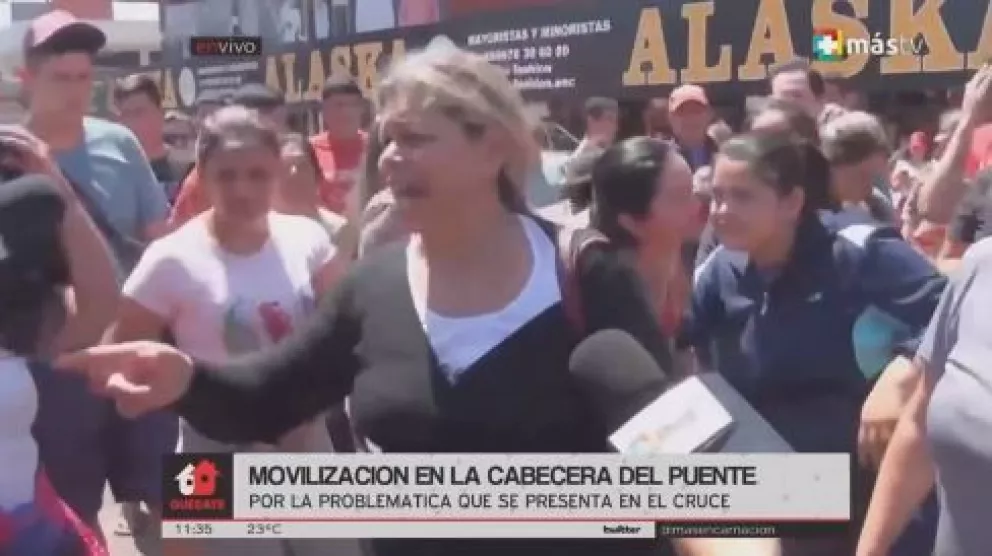 Corte por protestas en la cabecera paraguaya del Puente San Roque González