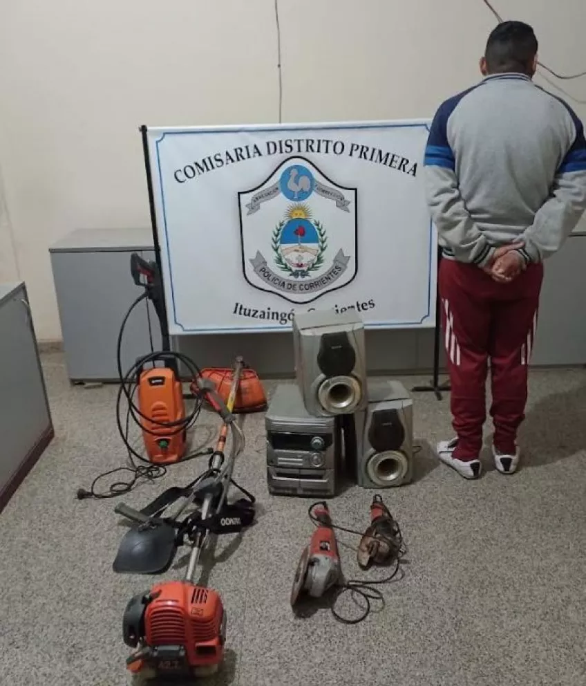 Ituzaingó: Policía allanó la casa de un “reducidor” de cosas robadas