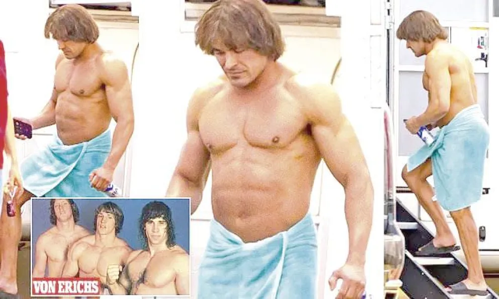 Zac Efron en la piel de Kevin Von Erich, el lengendario boxeador