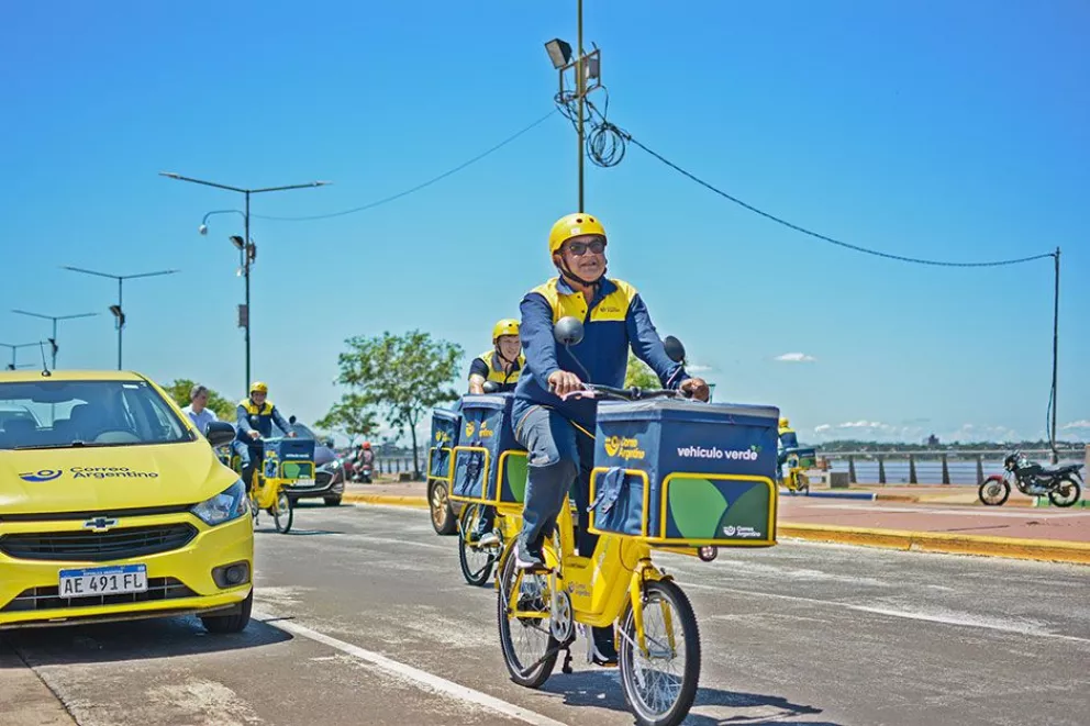 El Correo Argentino presentó sus bicicletas eléctricas 