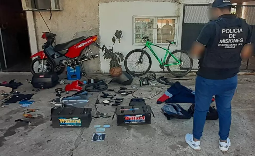 Desbarataron otros dos talleres donde adulteraban motos robadas en Posadas