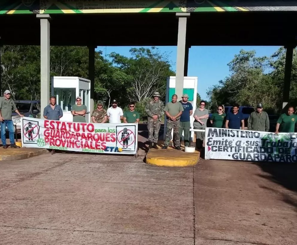 El Parque Provincial Saltos de Moconá cerrado por protesta de Guardaparques