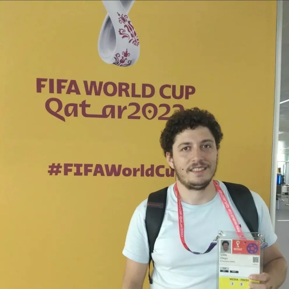Diego Vain ya se encuentra en Qatar para vivir el Mundial 2022