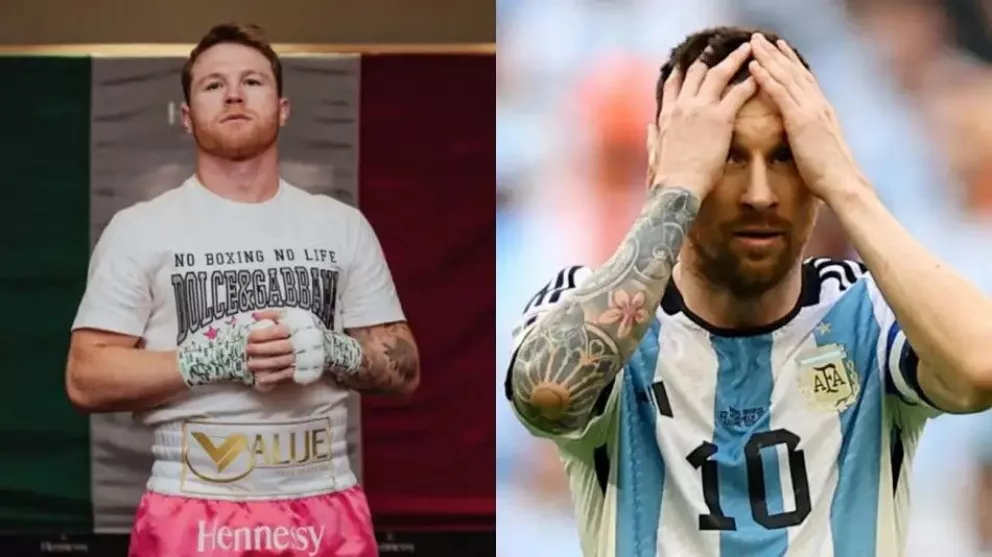 Canelo Álvarez amenazó a Lionel Messi por redes sociales tras acusarlo de patear una camiseta de México