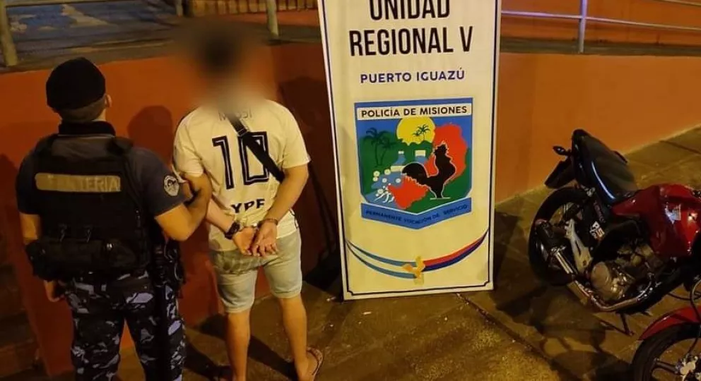 Incautaron motocicleta de conductor alcoholizado en Puerto Iguazú 