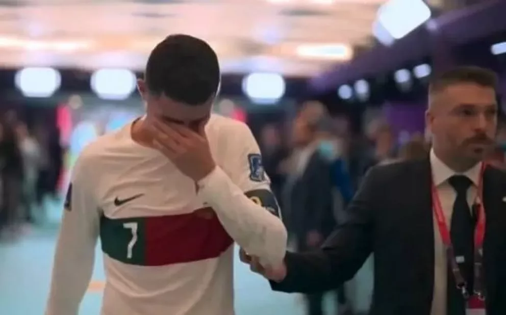El desconsuelo de Cristiano Ronaldo tras la eliminación 
