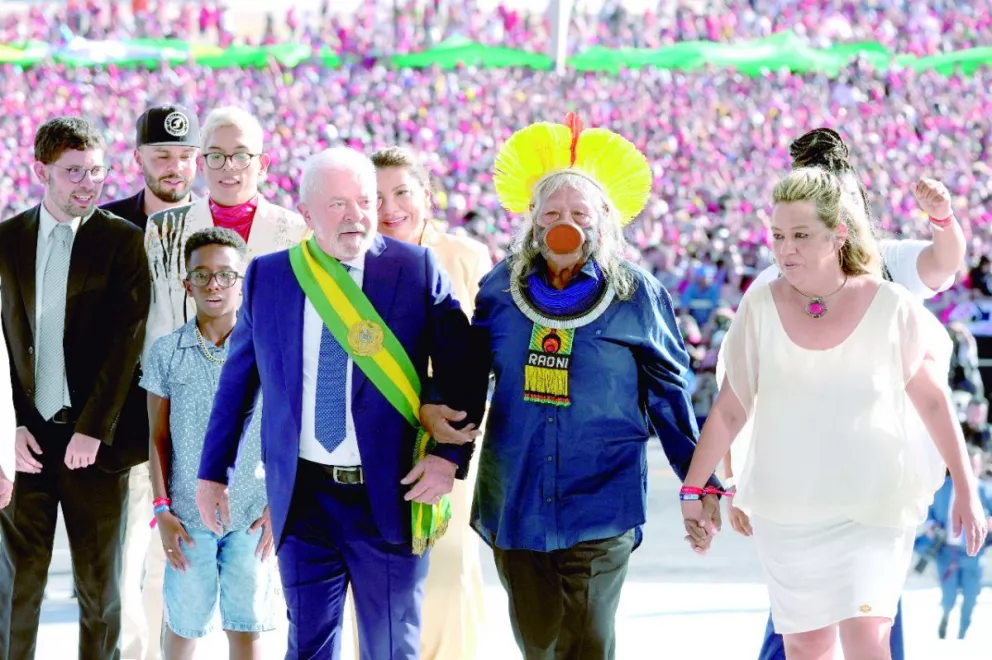 De nuevo presidente de Brasil, Lula apuntó contra la desigualdad
