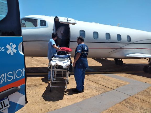 Misionero herido en un siniestro vial fue traído en vuelo sanitario desde Brasil