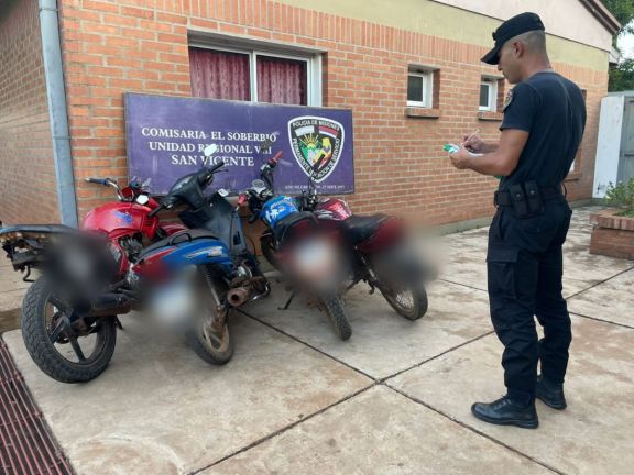 El Soberbio: cuatro motos secuestradas en operativos de nocturnidad