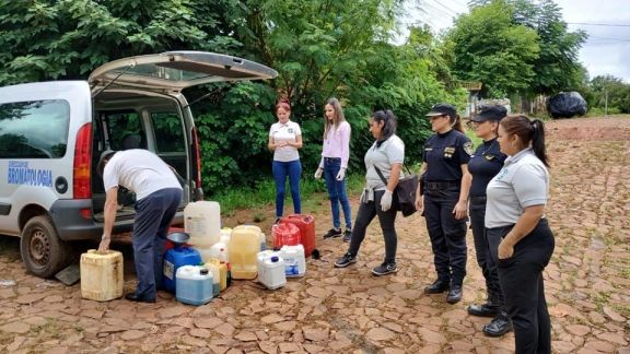 Detectan venta ilegal de combustible en una vivienda de Puerto Iguazú