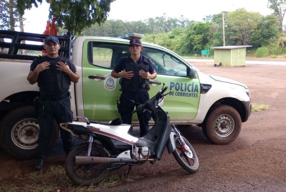 Colonia Liebig: recuperan una moto que fue robada en Misiones