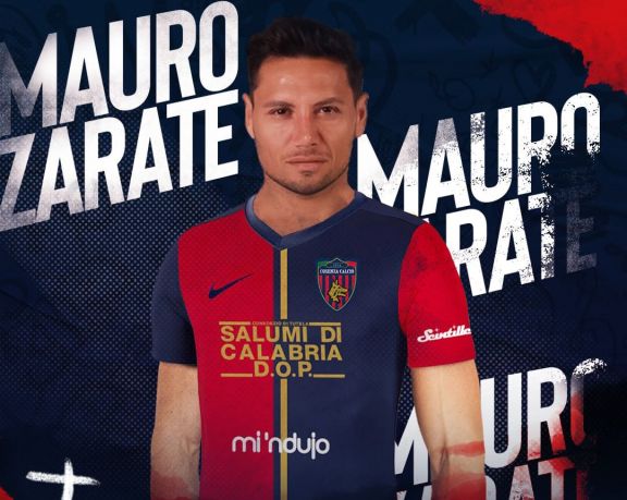 Mauro Zárate vuelve a Europa, jugará en el Cosenza Calcio, equipo que peleará para salvarse del descenso