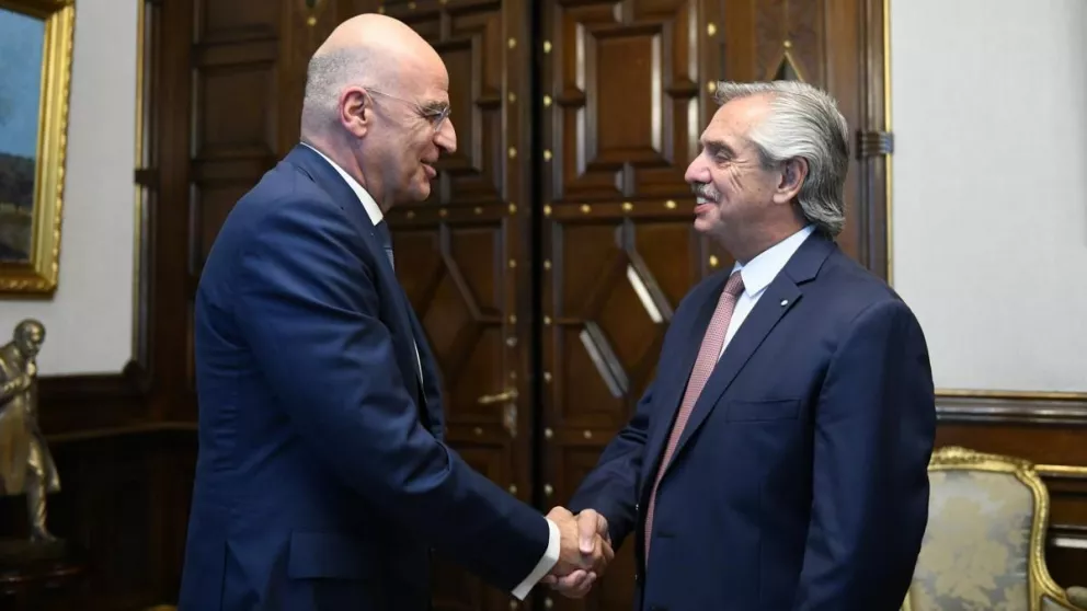 El presidente y el canciller de Grecia analizaron la agenda bilateral