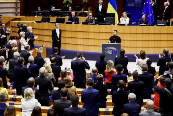 Volodimir Zelensky habló ante el Parlamento Europeo: “Putin es un dictador con armas de regímenes como Irán”
