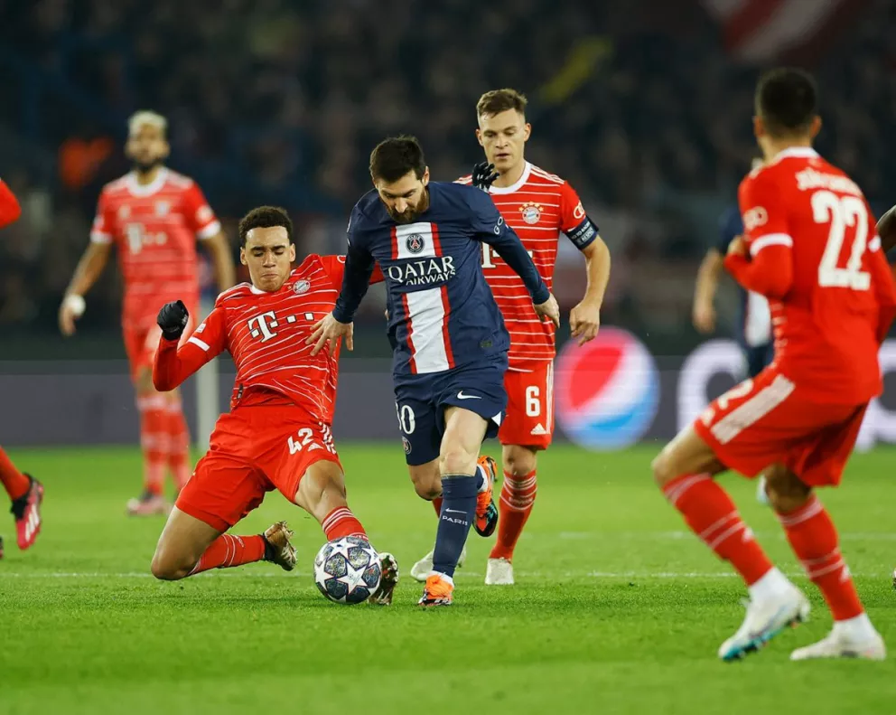 Champions League: Bayern Múnich venció 1-0 al PSG de Messi en París por la ida de los octavos