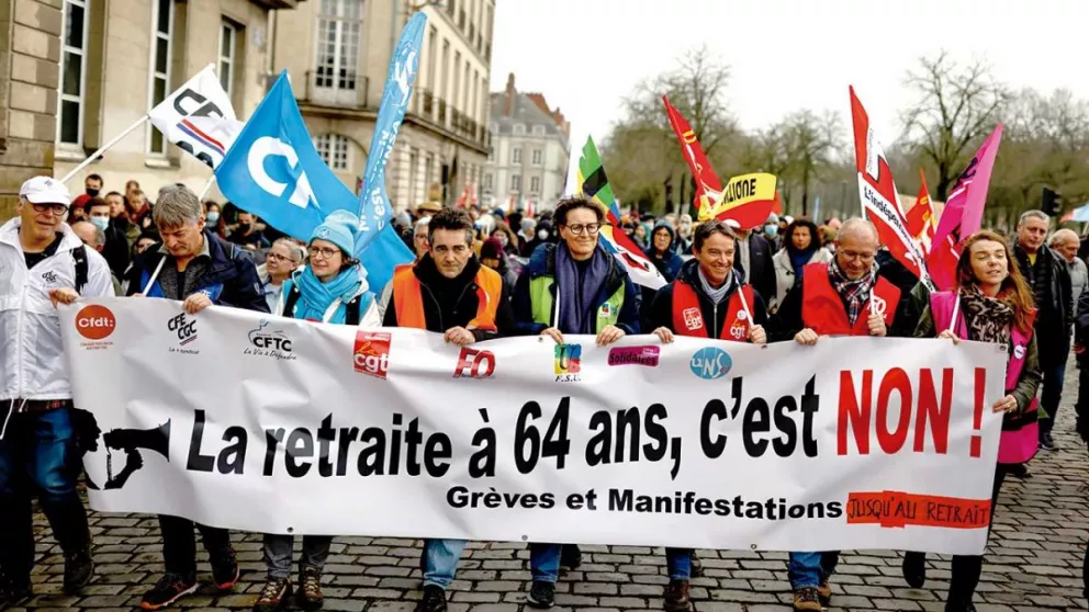 Francia volvió a protestar contra la reforma de Macron