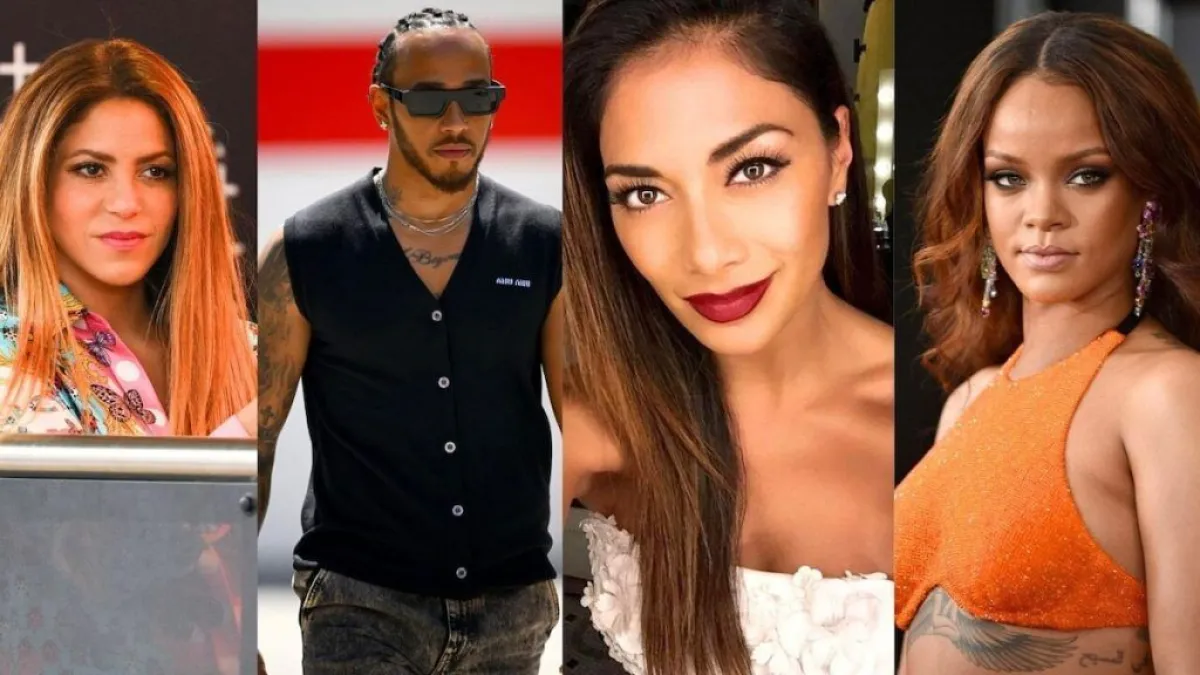 Lewis Hamilton, Shakira y sus ex