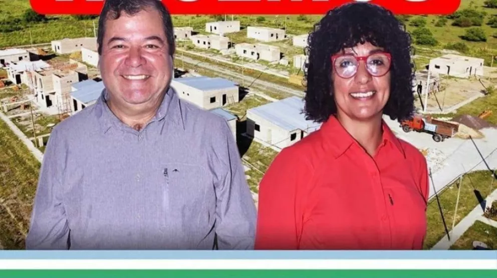 Los dirigentes políticos, Emerenciano Sena y Marcela Acuña