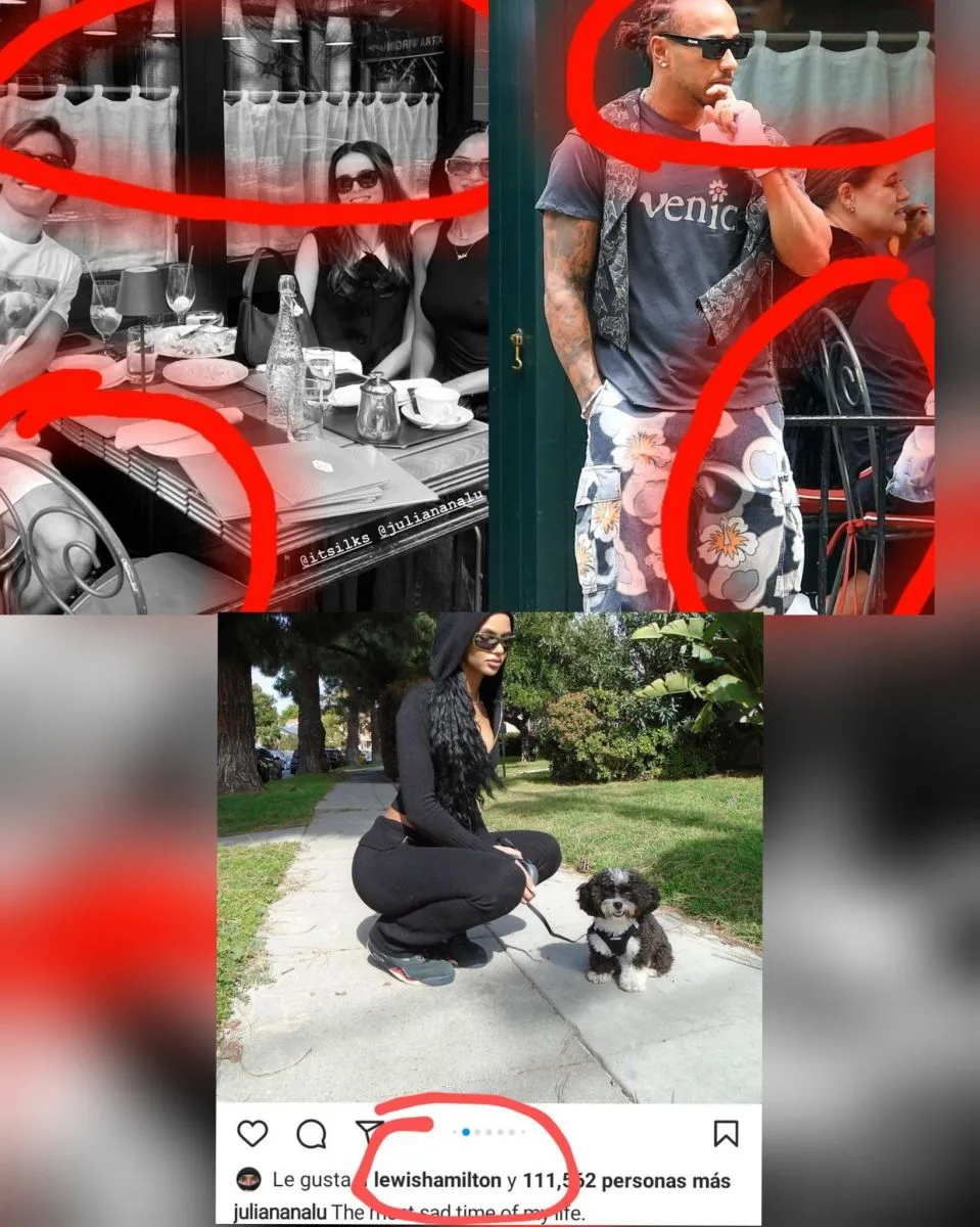 Lewis Hamilton y Juliana Nalu