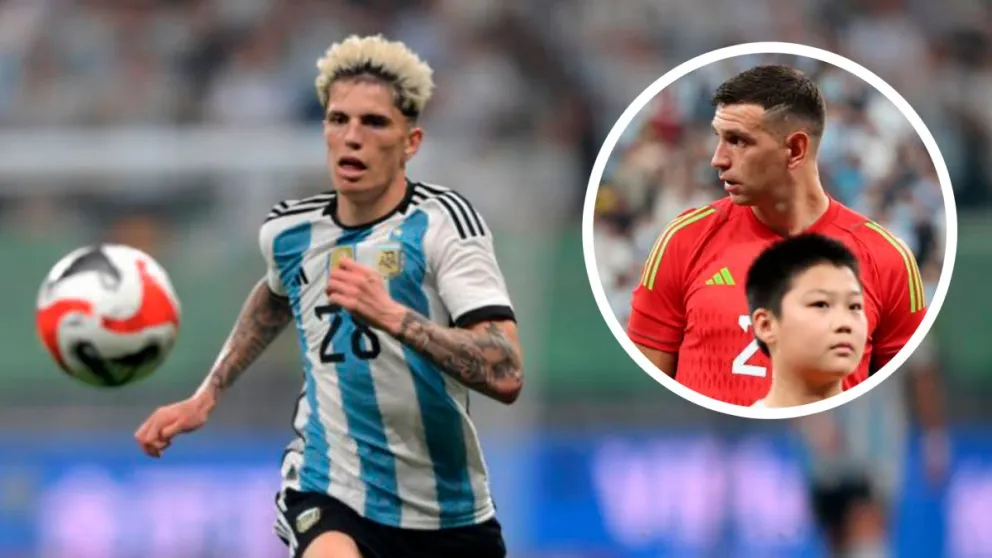 El Dibu Martínez usó una extraña comparación para definir el debut de Alejandro Garnacho 