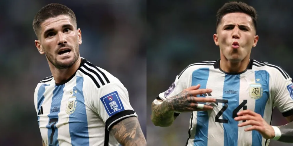 Rodrigo De Paul le hizo un insólito reclamo a Enzo Fernández y enfureció a los hinchas de la Selección