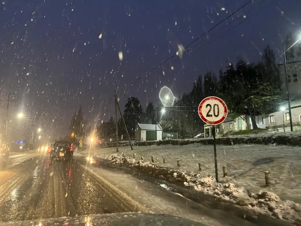 Martes con nevadas y 5 grados de máxima en Bariloche