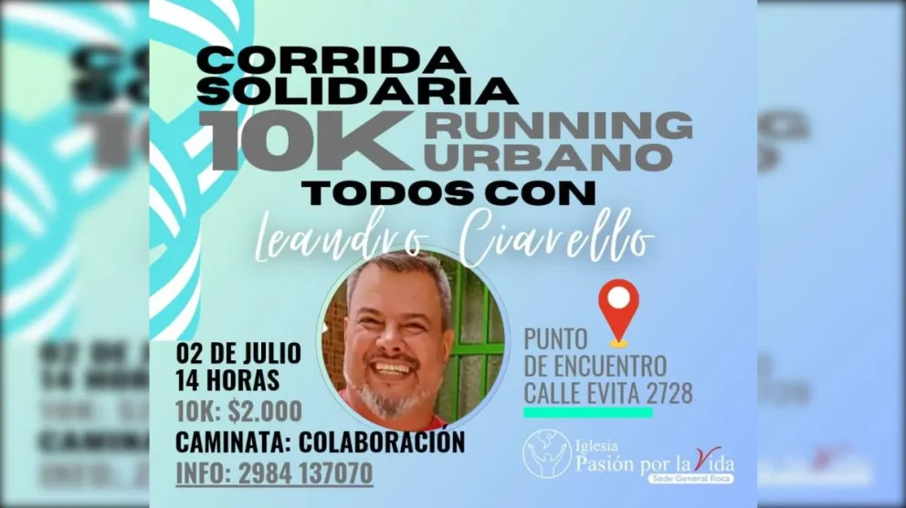 Realizarán una corrida solidaria para un paciente con cáncer que necesita una silla de ruedas especial